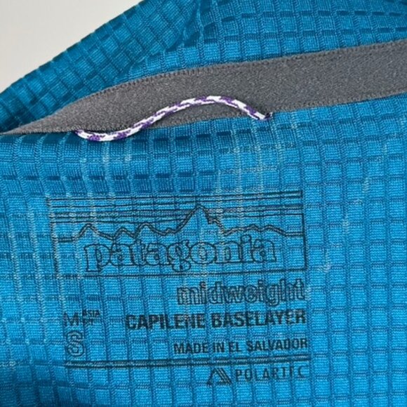 Patagonia Blue Midweight Capilene Baselayer Women's Small - Picture 5 of 5